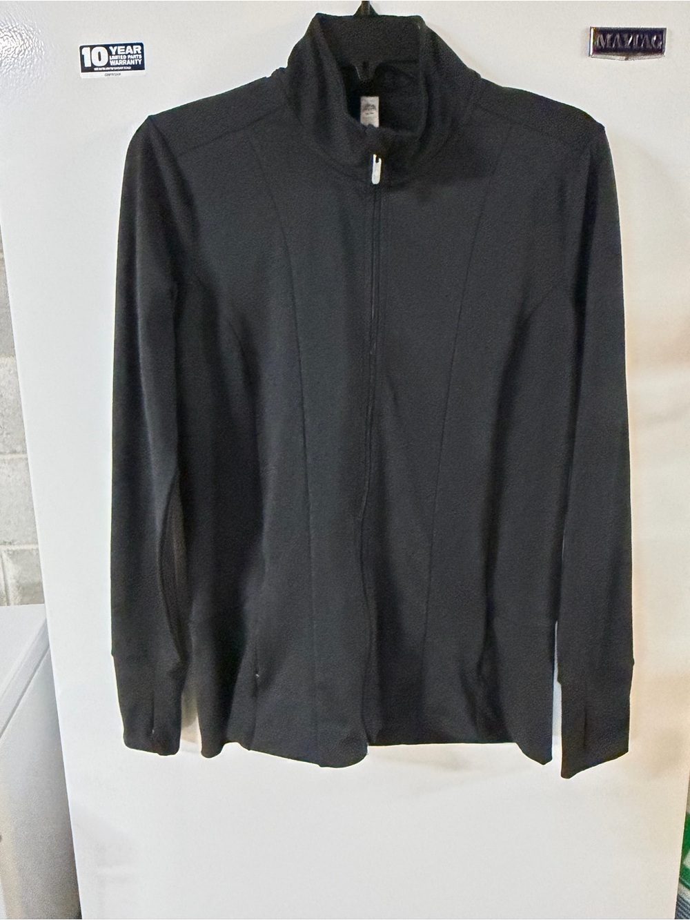Women’s Black Reebok Full-Zip Jacket - Classic Lightweight Coat